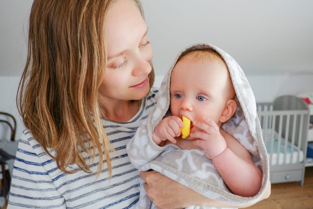 gentle comfort for teething baby sleep