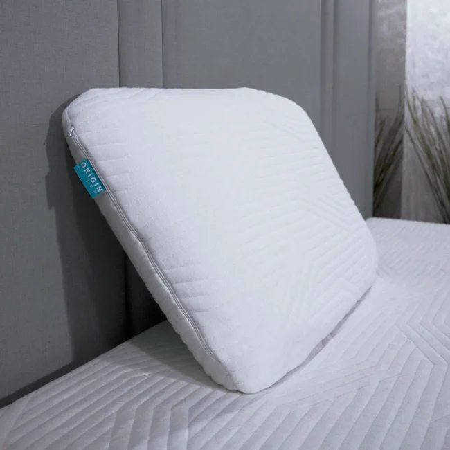 Origin Coolmax Latex Pillows – Supportive, breathable, and cool for arthritis relief and better sleep quality.